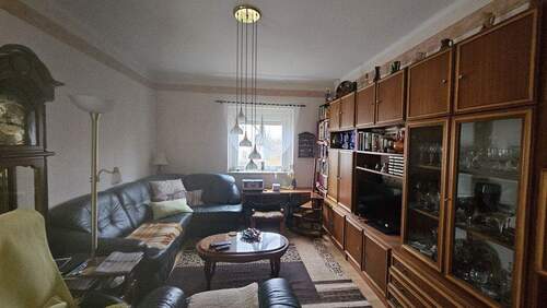 Wohnzimmer OG - Mehrfamilienhaus, Wohnhaus mit 123,50 m&sup2; in Dahlen zum Kaufen