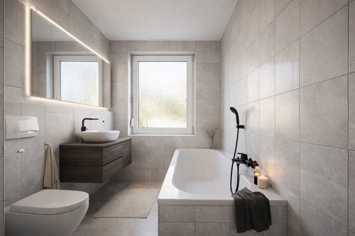 Gestaltungsvorschlag Tageslichtbad mit Badewanne - 