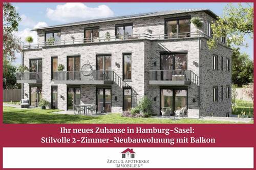 Ärzte & Apotheker Immobilien - Ihr neues Zuhause in Hamburg-Sasel: Stilvolle 2-Zimmer-Neubauwohnung mit Balkon