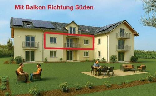 Wohnung 4 mit Balkon Richtung Süden - 