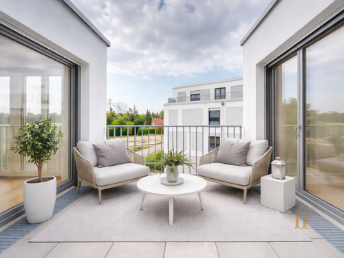 Balkon visualisiert - 5 Zimmer Etagenwohnung zum Kaufen in München