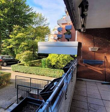 Blick vom Balkon - Hier wohnt man gerne, Eigentumswohnung in gemütlicher Siedlungslage