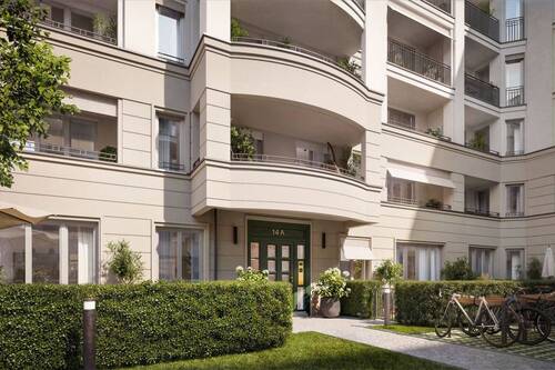 Die Neue Bockbrauerei-Hof_Eingang_EVE Visual Techn - Komfort trifft Lebensqualität –Neubauwohnung mit Garten