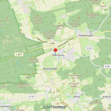 Lageplan Lügde-Rischenau - 