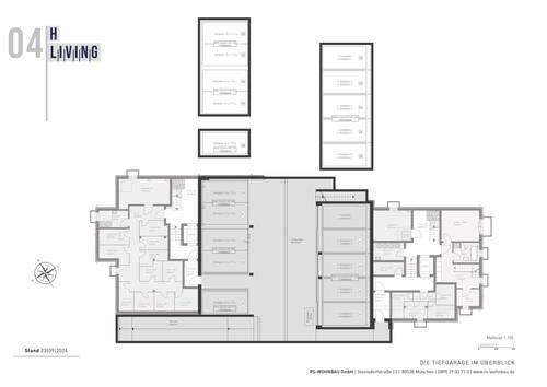 Tiefgarage - Terrassenwohnung mit 66,00 m&sup2; in München zum Kaufen