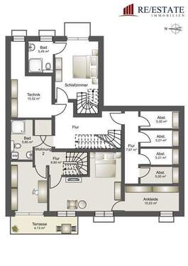 5-Zimmer-Maisonette-Gartenwohnung UG - 