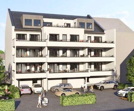 Ansicht Visualisierung Hinteransicht - 3 Zimmer Terrassenwohnung in Ahlen