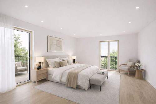 Schlafzimmer - 3 Zimmer Etagenwohnung zum Kaufen in München