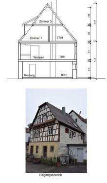 Schnitt und Eingangsbereich - 