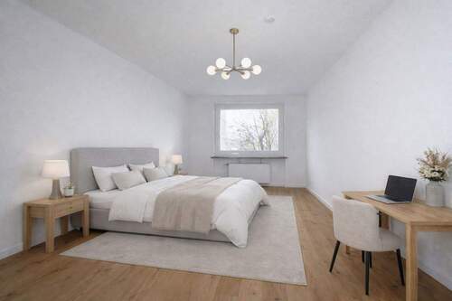 Schlafzimmer KI-Möbel - 2 Zimmer Etagenwohnung in Hamburg