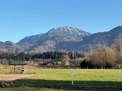 Blick von der Terasse auf die Berge - 