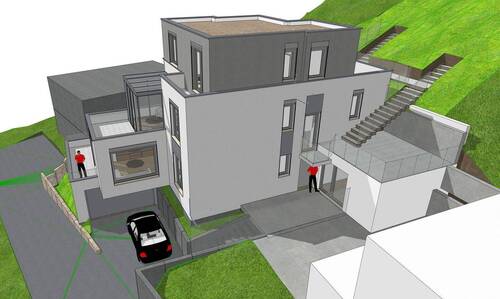 Visualisierung Erweiterung - 7 Zimmer Einfamilienhaus in Baden-Baden