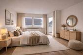 Schalfzimmer möbliert (Beispi) - 3 Zimmer Etagenwohnung zur Miete in Süßen