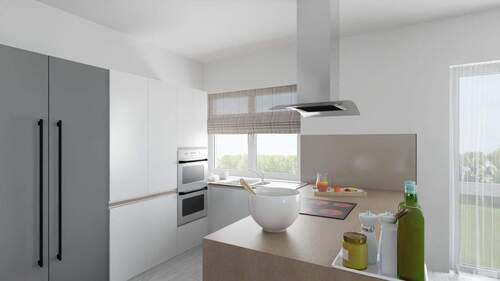 Visualisierung 1. DG Küche - Etagenwohnung mit 103,40 m&sup2; in Rottenburg zum Kaufen