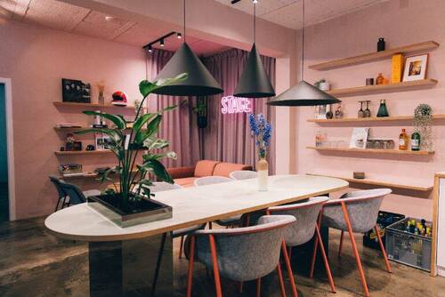 Essensbereich - Stuttgart Mitte: Fixdesk im Stace-Office - Kreatives Coworking mit Terrasse