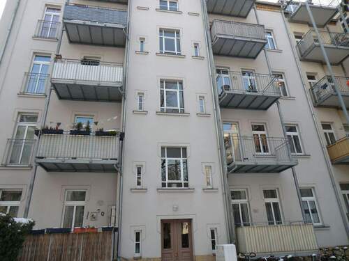 Hausansicht hofseitig - Etagenwohnung in Leipzig