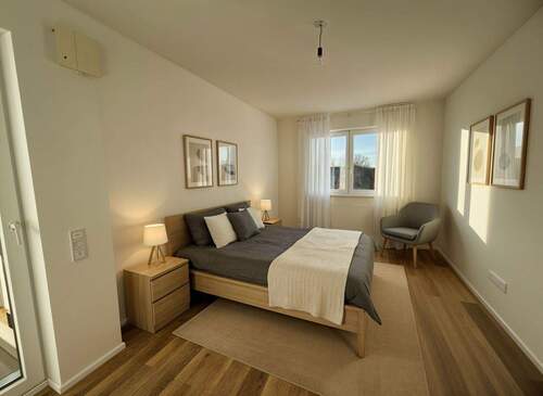 Schlafzimmer virtuell möbliert - 