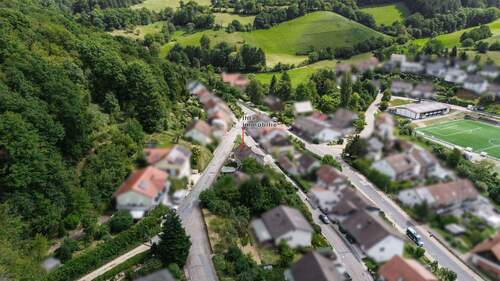 Luftaufnahme - Einfamilienhaus mit 152,00 m&sup2; in Gorxheimertal zum Kaufen