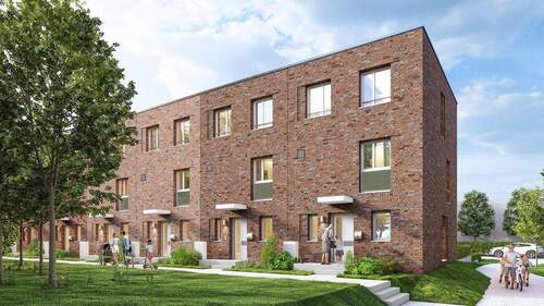 Leverkusen - Zuckerberg EFH 2BA - MATIA Eingangsseite 1 - 5 Zimmer Reihenmittelhaus zum Kaufen in Leverkusen