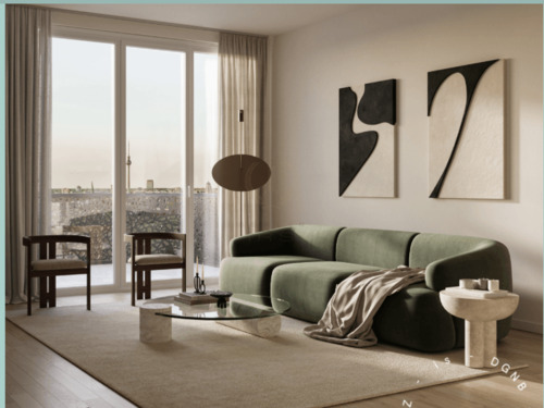 Wohnzimmer - Etagenwohnung mit 112,70 m² in Berlin zum Kaufen