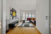 Wohnzimmer - Einrichtungsbeispiel - Etagenwohnung mit 90,00 m&sup2; in Berlin zum Kaufen