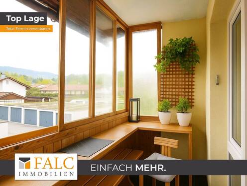 Loggia - 3-Zimmer-Wohnung im Alpenvorland - zwischen Tegernsee und Schliersee