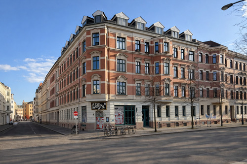 Hausansicht - 4 Zimmer Etagenwohnung in Leipzig