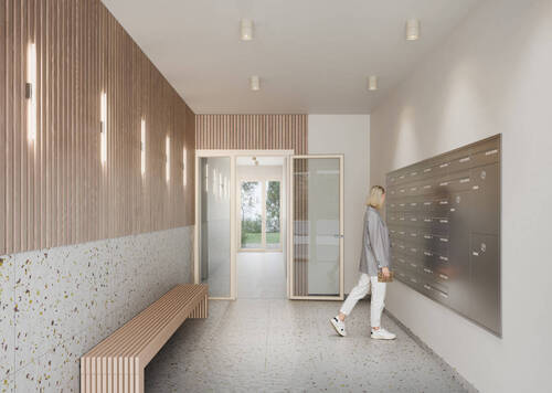 Innenvisualisierung - Etagenwohnung mit 27,80 m&sup2; in Berlin zum Kaufen