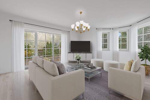 Visualisierung: Wohnzimmer - 7 Zimmer Mehrfamilienhaus, Wohnhaus zum Kaufen in Berlin