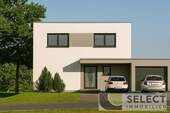 Straßenansicht - Göttelborn - Provisionsfrei - freistehendes Einfamilienhaus mit Garage inkl. Grundstück