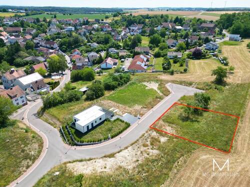 Ansicht Baugrundstück - Grundstück in Kleinsteinhausen