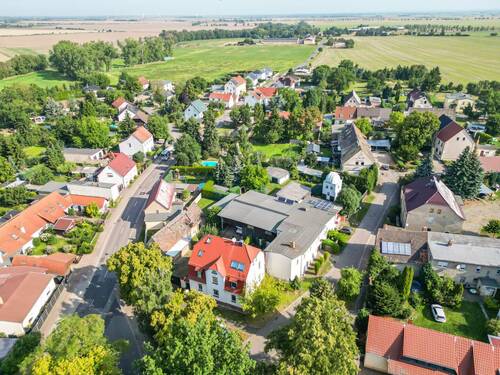 Vogelperspektive - 1 Zimmer Mehrfamilienhaus, Wohnhaus zum Kaufen in Krostitz- OT Kletzen