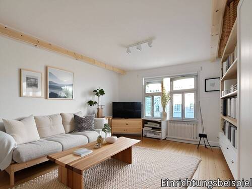 Wohnzimmer - Etagenwohnung mit 74,00 m² in Kassel zum Kaufen