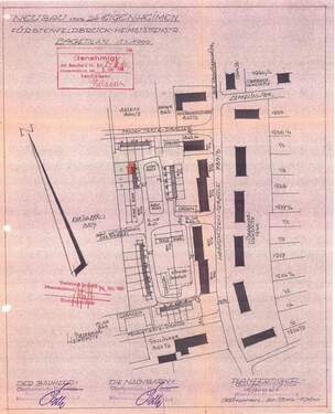 Lageplan von 1960 - REH FFB Ausjagbogen 12_0005 - Reihenendhaus mit 85,00 m² in Fürstenfeldbruck zum Kaufen