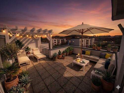 Dachterrasse_Idee_KI-Generiert - 2 Zimmer Etagenwohnung zur Miete in Taucha