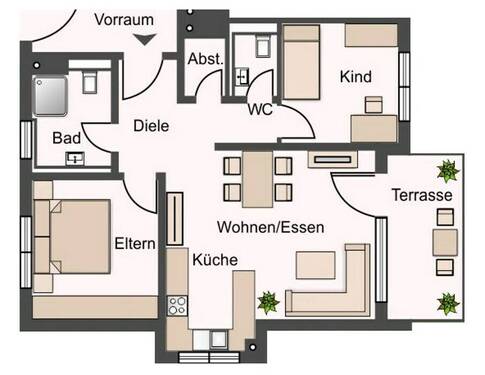 EG, Wohnung 2 - 