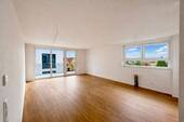 Wohn- und Essbereich - Lichtdurchflutete 3-Zimmer-Neubauwohnung zur Miete mit Tiefgaragenstellplatz +Erstbezug+