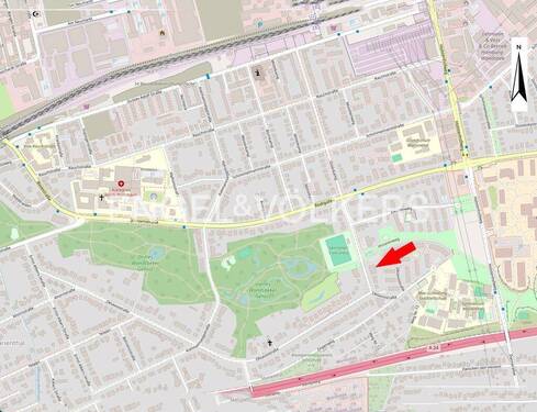 Lageplan - Etagenwohnung mit 56,00 m&sup2; in Hamburg - Marienthal zum Kaufen