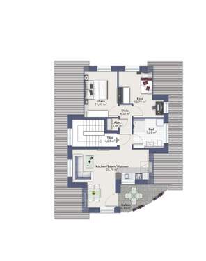  3 Zimmer Wohnung DG - 