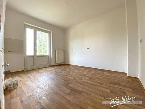 Küche mit Balkon - Etagenwohnung mit 64,40 m&sup2; in Bad Dürrenberg zur Miete