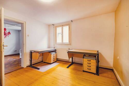 Schlafzimmer EG mit Echtholzboden - 