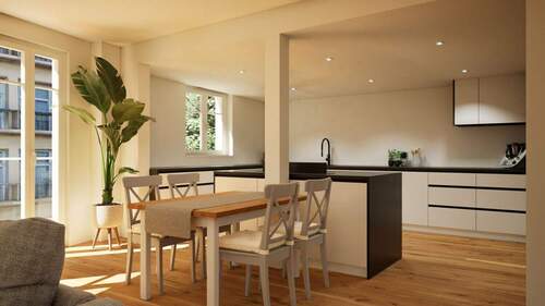 Wohnen / Essen / Kochen - 2 Zimmer Etagenwohnung in Nördlingen