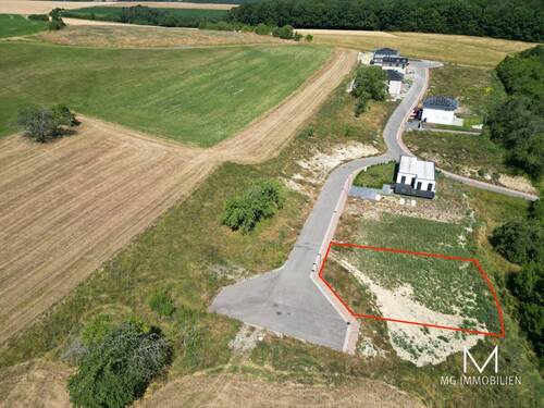Ansicht Baugrundstück - MG - Baugrundstück am Feldrand in Kleinsteinhausen