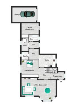 Erdgeschoß - nicht maßstabsgetreu- - 