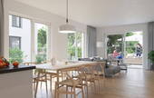 Wohnbereich_Visualisierung - Einfamilienhaus Typ 'Schleifenbach 136', Neue Mitte - Lauffenmühle