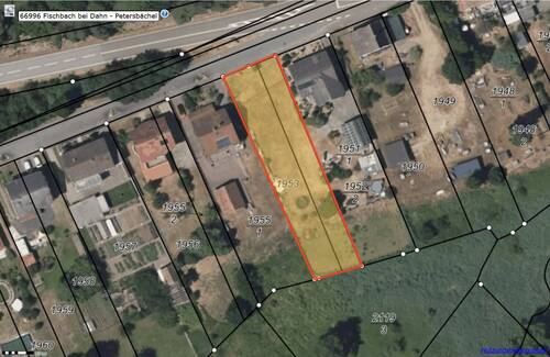 Lageplan-Topo_Petersbächel_1952-2_1953 - 