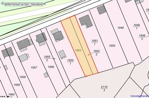 Lageplan-Nutzung_Petersbächel_1952-2_1953 - 