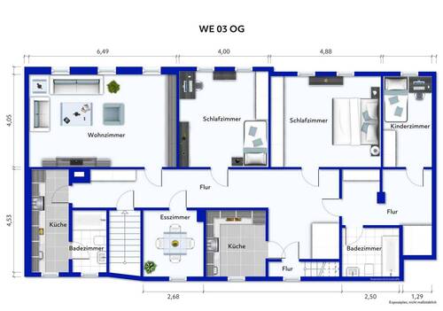 GR WE 3 OG möbliert - 