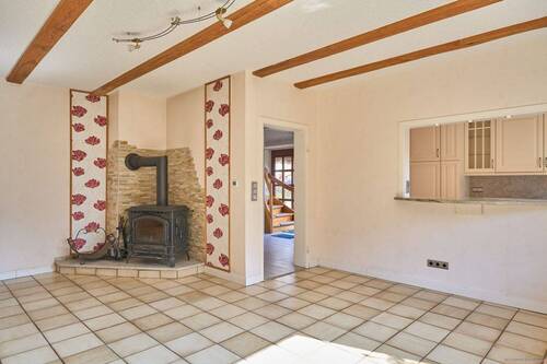 Wohnzimmer, Kaminofen - 