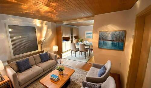 Wohnzimmer - KI generiert - 5 Zimmer Doppelhaushälfte zum Kaufen in Großerkmannsdorf